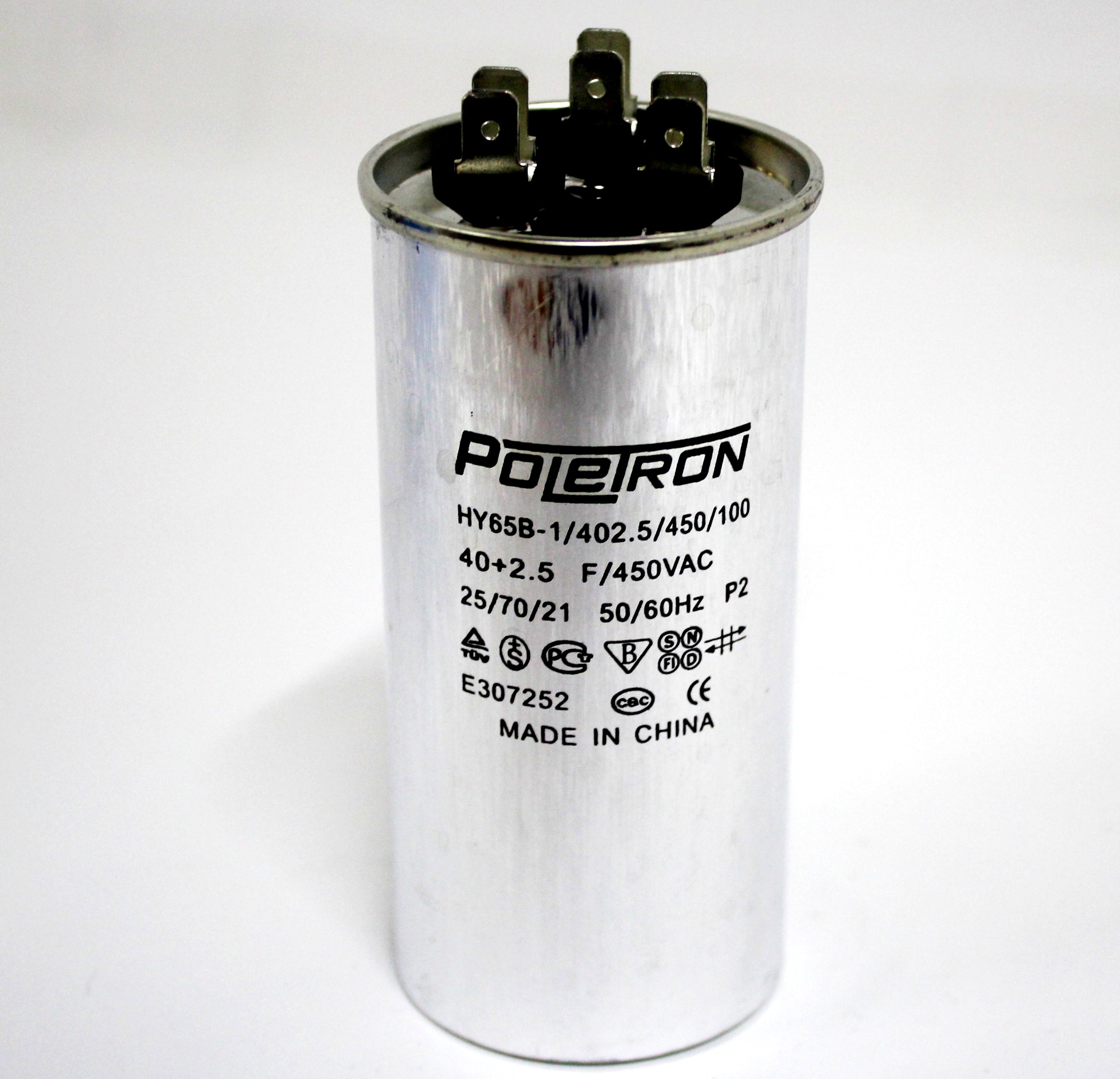 Конденсатор 40+2,5 мф 450V совмещенный. RF06B120